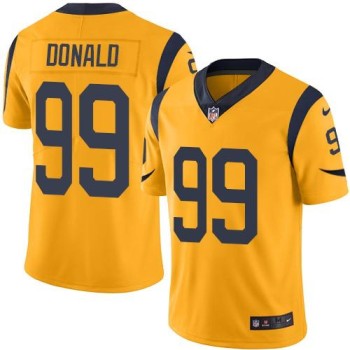 Rams #99 Aaron Donald Gold Men's Stitched NFL Limited Rush Jersey Rams #99 Aaron Donald Gold Men's Stitched NFL Limited Rush Jersey