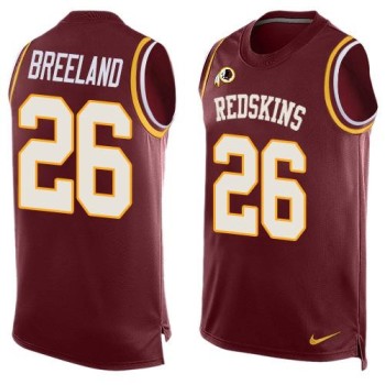 Redskins #26 Bashaud Breeland Burgundy Red Team Color Men's Stitched NFL Limited Tank Top Jersey