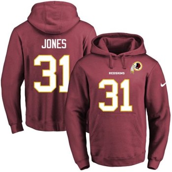 Redskins #31 Matt Jones Burgundy Red Name & Number Pullover NFL Hoodie Redskins #31 Matt Jones Burgundy Red Name & Number Pullover NFL Hoodie
