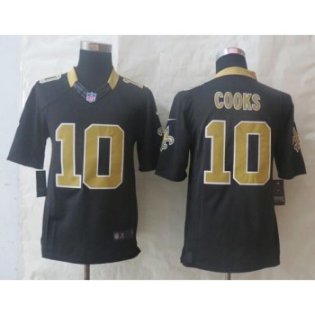 Saints #10 Brandin Cooks Black Team Color Men's Stitched NFL Limited Jersey