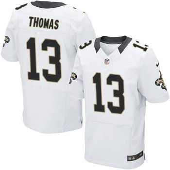 Saints #13 Michael Thomas White Men's Stitched NFL Elite Jersey
