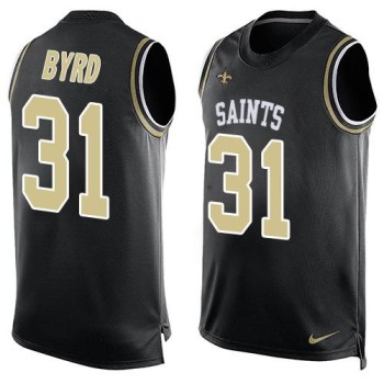 Saints #31 Jairus Byrd Black Team Color Men's Stitched NFL Limited Tank Top Jersey