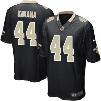 Saints #44 Hau'oli Kikaha Black Team Color Youth Stitched NFL Elite Jersey