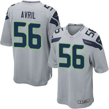 Seahawks #56 Cliff Avril Grey Alternate Youth Stitched NFL Elite Jersey