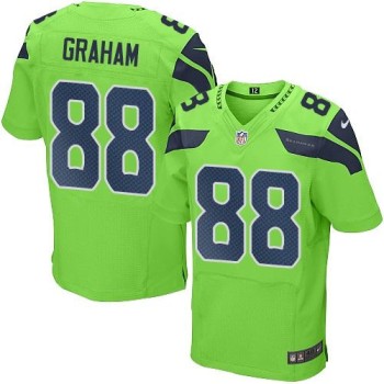 Seahawks #88 Jimmy Graham Green Men's Stitched NFL Elite Rush Jersey