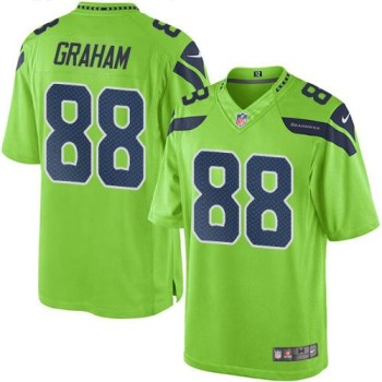 Seahawks #88 Jimmy Graham Green Youth Stitched NFL Limited Rush Jersey