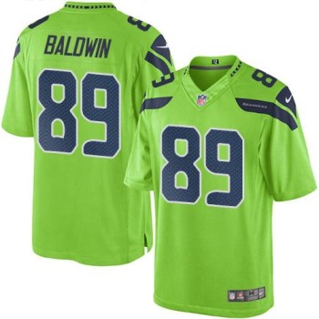 Seahawks #89 Doug Baldwin Green Youth Stitched NFL Limited Rush Jersey