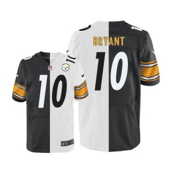 Steelers #10 Martavis Bryant White/Black Men's Stitched NFL Elite Split Jersey Steelers #10 Martavis Bryant White/Black Men's Stitched NFL Elite Split Jersey