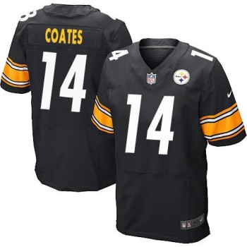 Steelers #14 Sammie Coates Black Team Color Men's Stitched NFL Elite Jersey Steelers #14 Sammie Coates Black Team Color Men's Stitched NFL Elite Jersey