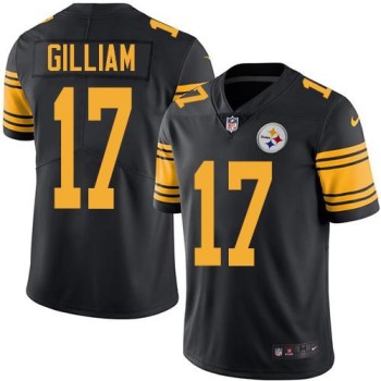 Steelers #17 Joe Gilliam Black Men's Stitched NFL Limited Rush Jersey Steelers #17 Joe Gilliam Black Men's Stitched NFL Limited Rush Jersey