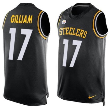 Steelers #17 Joe Gilliam Black Team Color Men's Stitched NFL Limited Tank Top Jersey Steelers #17 Joe Gilliam Black Team Color Men's Stitched NFL Limited Tank Top Jersey