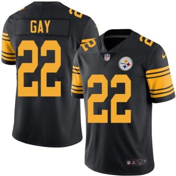 Steelers #22 William Gay Black Men's Stitched NFL Limited Rush Jersey Steelers #22 William Gay Black Men's Stitched NFL Limited Rush Jersey