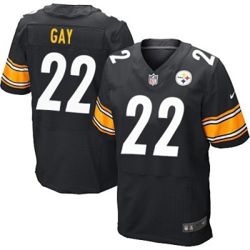 Steelers #22 William Gay Black Team Color Men's Stitched NFL Elite Jersey Steelers #22 William Gay Black Team Color Men's Stitched NFL Elite Jersey