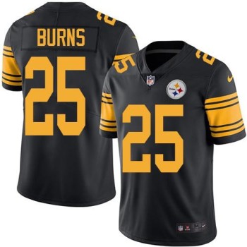 Steelers #25 Artie Burns Black Men's Stitched NFL Limited Rush Jersey Steelers #25 Artie Burns Black Men's Stitched NFL Limited Rush Jersey