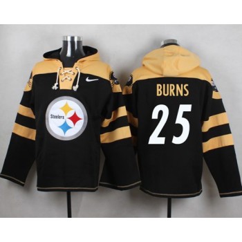 Steelers #25 Artie Burns Black Player Pullover NFL Hoodie Steelers #25 Artie Burns Black Player Pullover NFL Hoodie