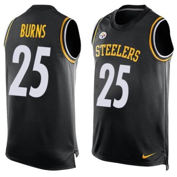 Steelers #25 Artie Burns Black Team Color Men's Stitched NFL Limited Tank Top Jersey Steelers #25 Artie Burns Black Team Color Men's Stitched NFL Limited Tank Top Jersey