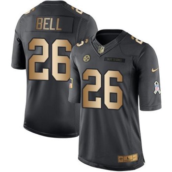 Steelers #26 Le'Veon Bell Black Men's Stitched NFL Limited Gold Salute To Service Jersey Steelers #26 Le'Veon Bell Black Men's Stitched NFL Limited Gold Salute To Service Jersey