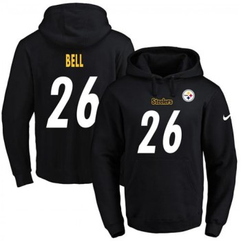 Steelers #26 Le'Veon Bell Black Name & Number Pullover NFL Hoodie Steelers #26 Le'Veon Bell Black Name & Number Pullover NFL Hoodie