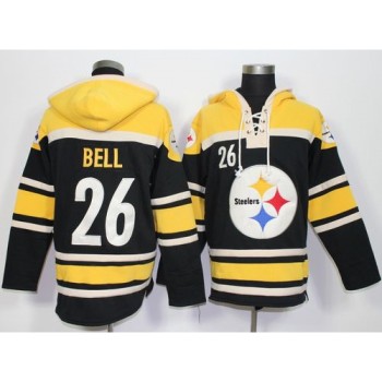 Steelers #26 Le'Veon Bell Black Sawyer Hoodie Sweatshirt NFL Hoodie Steelers #26 Le'Veon Bell Black Sawyer Hoodie Sweatshirt NFL Hoodie