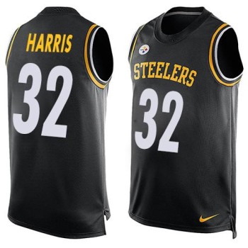 Steelers #32 Franco Harris Black Team Color Men's Stitched NFL Limited Tank Top Jersey Steelers #32 Franco Harris Black Team Color Men's Stitched NFL Limited Tank Top Jersey