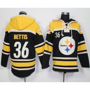 Steelers #36 Jerome Bettis Black Sawyer Hoodie Sweatshirt NFL Hoodie Steelers #36 Jerome Bettis Black Sawyer Hoodie Sweatshirt NFL Hoodie