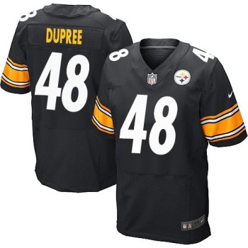 Steelers #48 Bud Dupree Black Team Color Men's Stitched NFL Elite Jersey Steelers #48 Bud Dupree Black Team Color Men's Stitched NFL Elite Jersey