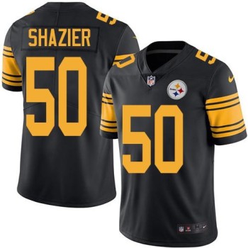 Steelers #50 Ryan Shazier Black Men's Stitched NFL Limited Rush Jersey