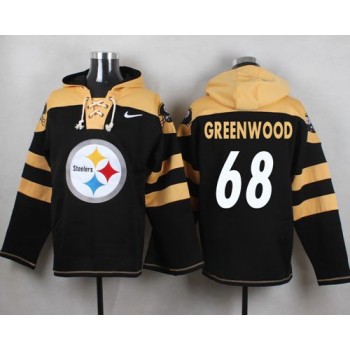 Steelers #68 L.C. Greenwood Black Player Pullover NFL Hoodie Steelers #68 L.C. Greenwood Black Player Pullover NFL Hoodie