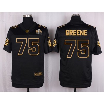 Steelers #75 Joe Greene Black Men's Stitched NFL Elite Pro Line Gold Collection Jersey Steelers #75 Joe Greene Black Men's Stitched NFL Elite Pro Line Gold Collection Jersey