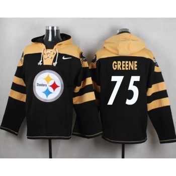 Steelers #75 Joe Greene Black Player Pullover NFL Hoodie Steelers #75 Joe Greene Black Player Pullover NFL Hoodie