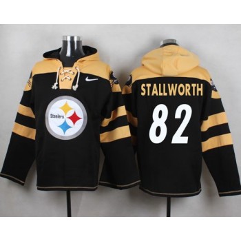 Steelers #82 John Stallworth Black Player Pullover NFL Hoodie Steelers #82 John Stallworth Black Player Pullover NFL Hoodie