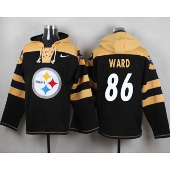 Steelers #86 Hines Ward Black Player Pullover NFL Hoodie Steelers #86 Hines Ward Black Player Pullover NFL Hoodie