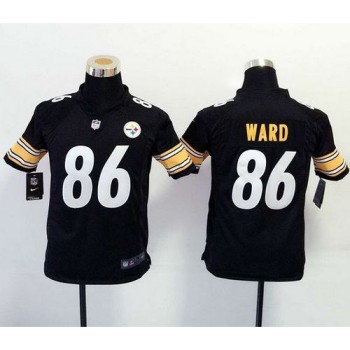 Steelers #86 Hines Ward Black Team Color Youth Stitched NFL Elite Jersey Steelers #86 Hines Ward Black Team Color Youth Stitched NFL Elite Jersey