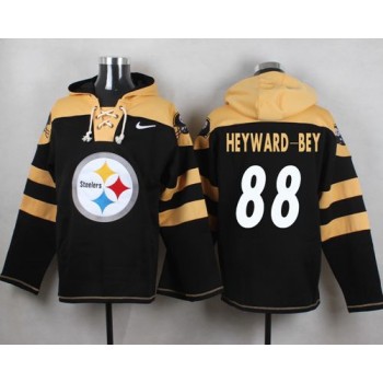 Steelers #88 Darrius Heyward-Bey Black Player Pullover NFL Hoodie Steelers #88 Darrius Heyward-Bey Black Player Pullover NFL Hoodie