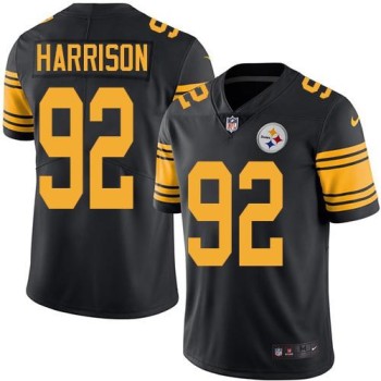 Steelers #92 James Harrison Black Youth Stitched NFL Limited Rush Jersey Steelers #92 James Harrison Black Youth Stitched NFL Limited Rush Jersey