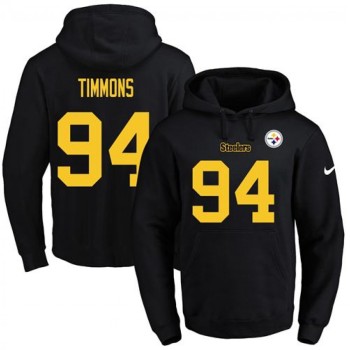Steelers #94 Lawrence Timmons Black(Gold No.) Name & Number Pullover NFL Hoodie Steelers #94 Lawrence Timmons Black(Gold No.) Name & Number Pullover NFL Hoodie