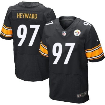 Steelers #97 Cameron Heyward Black Team Color Men's Stitched NFL Elite Jersey Steelers #97 Cameron Heyward Black Team Color Men's Stitched NFL Elite Jersey
