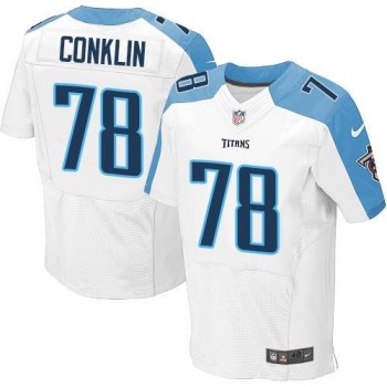 Titans #78 Jack Conklin White Men's Stitched NFL Elite Jersey