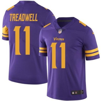 Vikings #11 Laquon Treadwell Purple Men's Stitched NFL Limited Rush Jersey Vikings #11 Laquon Treadwell Purple Men's Stitched NFL Limited Rush Jersey