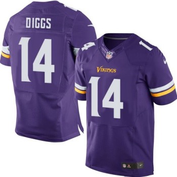 Vikings #14 Stefon Diggs Purple Team Color Men's Stitched NFL Elite Jersey Vikings #14 Stefon Diggs Purple Team Color Men's Stitched NFL Elite Jersey