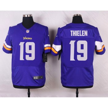 Vikings #19 Adam Thielen Purple Team Color Men's Stitched NFL Elite Jersey Vikings #19 Adam Thielen Purple Team Color Men's Stitched NFL Elite Jersey