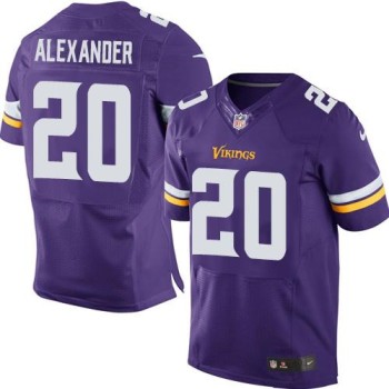 Vikings #20 Mackensie Alexander Purple Team Color Men's Stitched NFL Elite Jersey Vikings #20 Mackensie Alexander Purple Team Color Men's Stitched NFL Elite Jersey