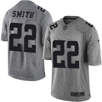 Vikings #22 Harrison Smith Gray Men's Stitched NFL Limited Gridiron Gray Jersey Vikings #22 Harrison Smith Gray Men's Stitched NFL Limited Gridiron Gray Jersey