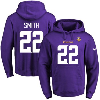 Vikings #22 Harrison Smith Purple Name & Number Pullover NFL Hoodie Vikings #22 Harrison Smith Purple Name & Number Pullover NFL Hoodie