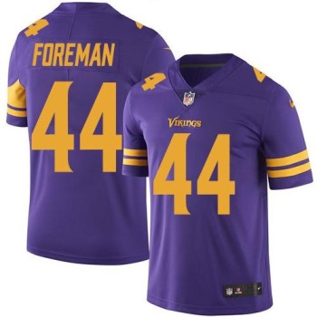 Vikings #44 Chuck Foreman Purple Men's Stitched NFL Limited Rush Jersey Vikings #44 Chuck Foreman Purple Men's Stitched NFL Limited Rush Jersey