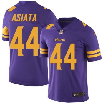 Vikings #44 Matt Asiata Purple Men's Stitched NFL Limited Rush Jersey Vikings #44 Matt Asiata Purple Men's Stitched NFL Limited Rush Jersey