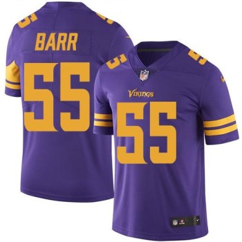 Vikings #55 Anthony Barr Purple Men's Stitched NFL Limited Rush Jersey Vikings #55 Anthony Barr Purple Men's Stitched NFL Limited Rush Jersey