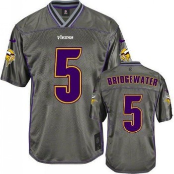 Vikings #5 Teddy Bridgewater Grey Youth Stitched NFL Elite Vapor Jersey Vikings #5 Teddy Bridgewater Grey Youth Stitched NFL Elite Vapor Jersey