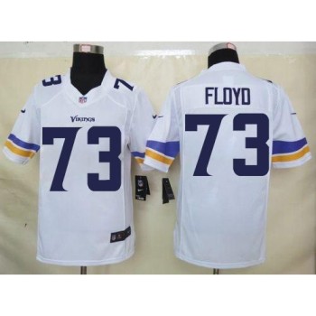 Vikings #73 Sharrif Floyd White Men's Stitched NFL Limited Jersey