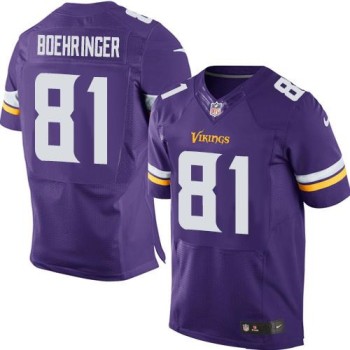 Vikings #81 Moritz Boehringer Purple Team Color Men's Stitched NFL Elite Jersey Vikings #81 Moritz Boehringer Purple Team Color Men's Stitched NFL Elite Jersey